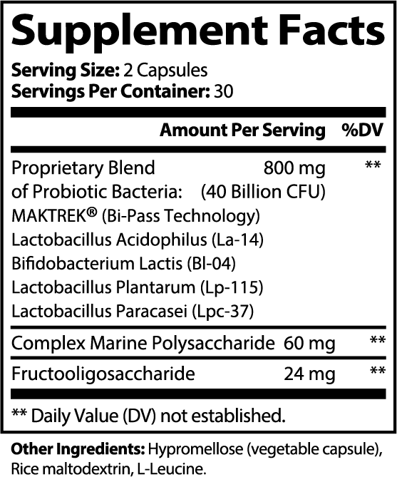 Probiotic 40 Billion CFU