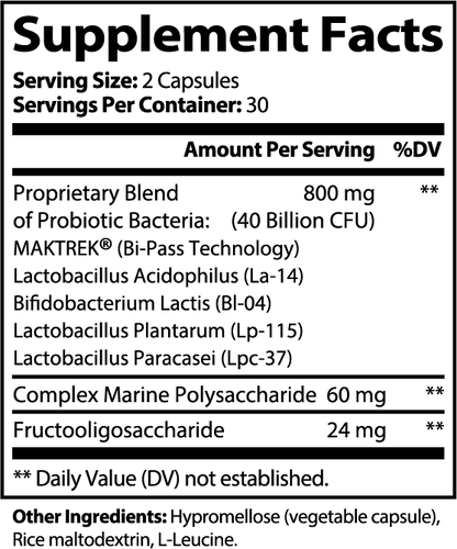 Probiotic 40 Billion CFU