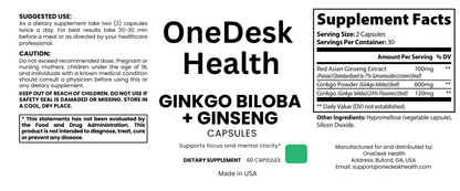 Ginkgo Biloba + Ginseng