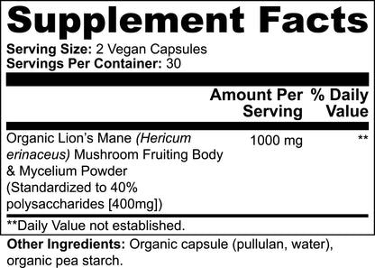 Lion’s Mane Mushroom Capsules